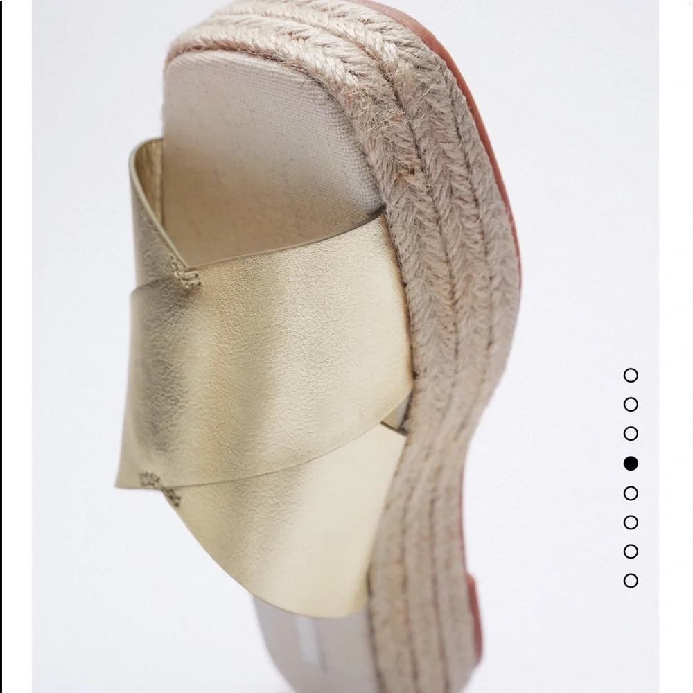 Zara metallic platform sandals - Picture 5 of 9